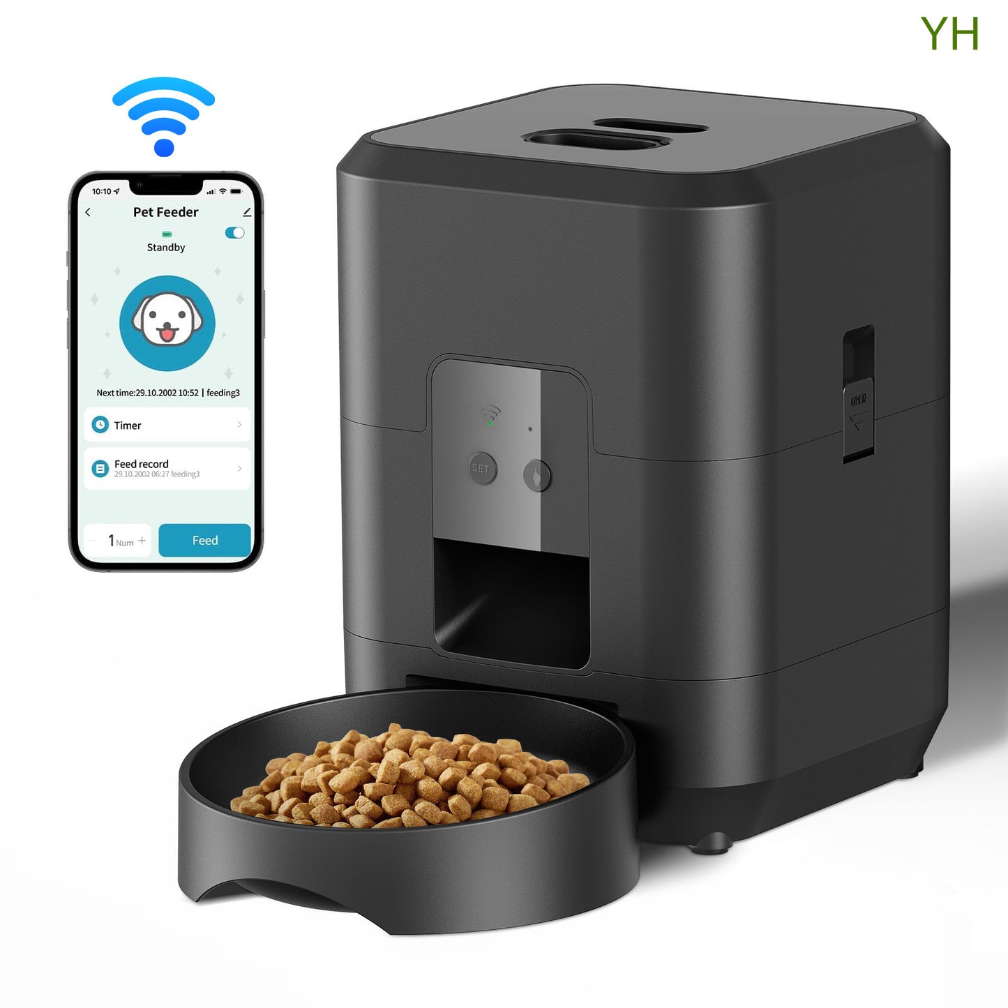 Pet Intelligent Timing Quantitative Remote Automatic Pet Feeder