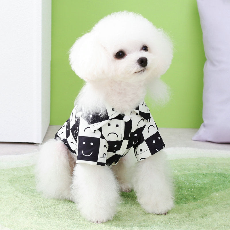 Checkered Shirt Dog Clothes Pet Checkerboard Clothes