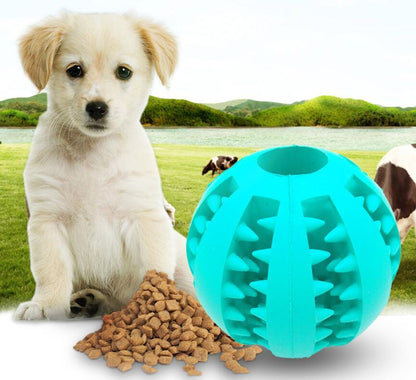 Pet Slow Feeder Dog Toy Cute Funny Rubber Dog Ball Toy