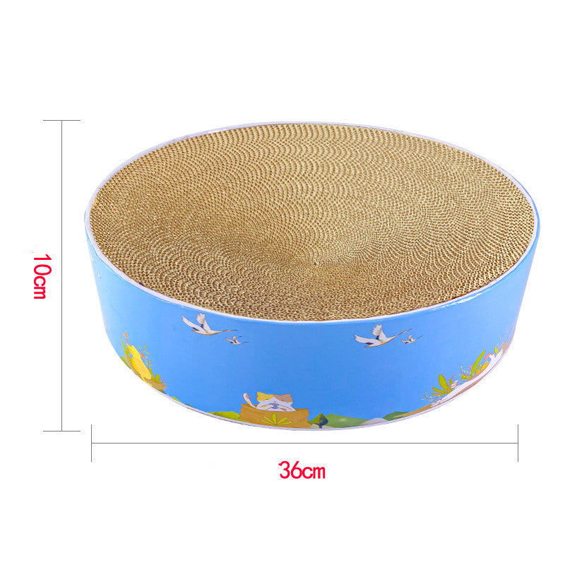 Corrugated cat scratcher toy