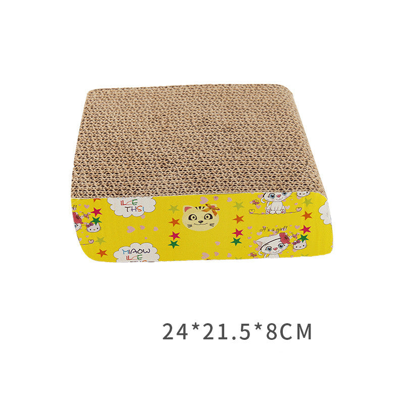 Corrugated cat scratcher toy