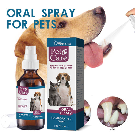 Pet Oral Cleaning Spray Remove Tartar And Bad Breath