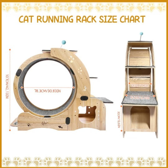 Cat Running Wheel With Silent Wheel