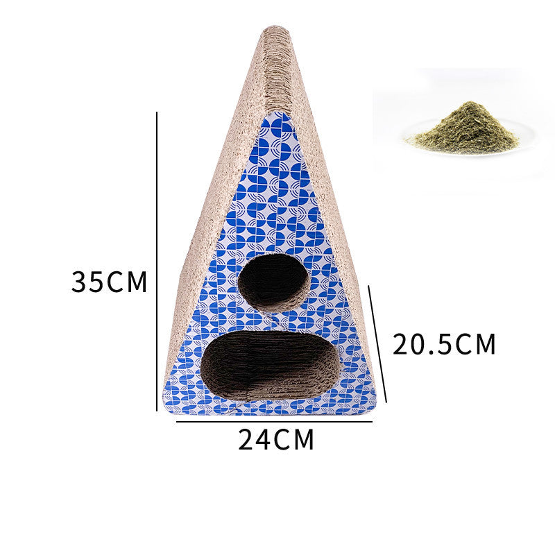 Corrugated cat scratcher toy