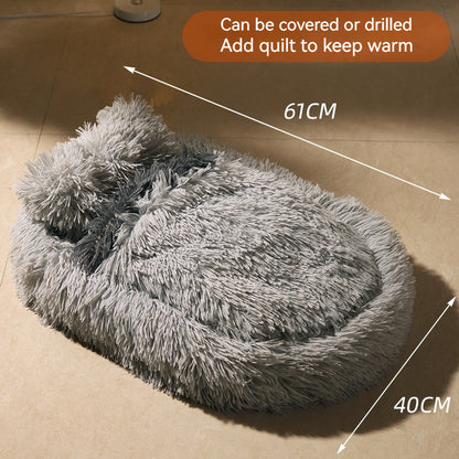 Long Wool Oval Plus Quilt Warm Cat Dog Nest More Than Pets Bed Colors Winter Pet Products