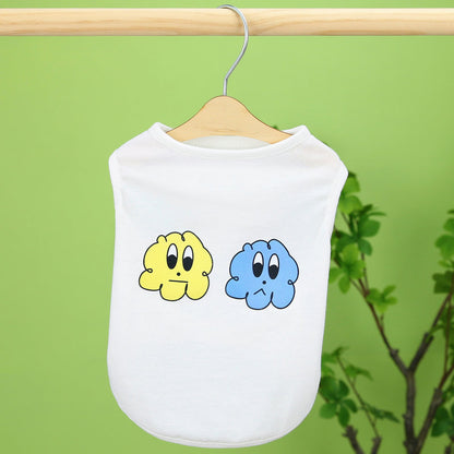 Pet Clothing Small And Medium-sized Pomeranian Bear Teddy Laughing Cloud Vest