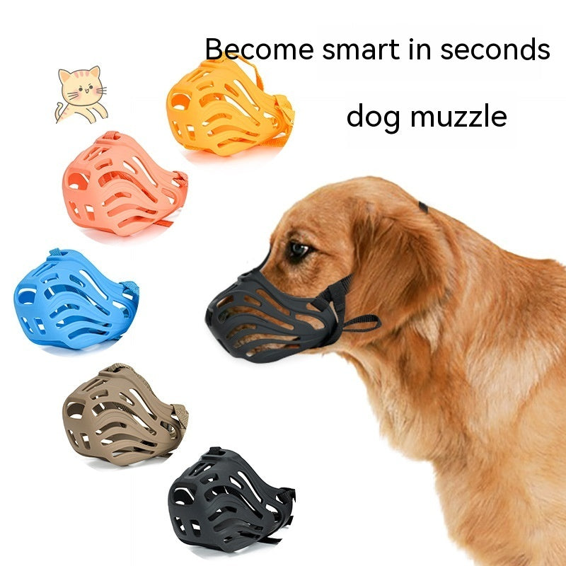 Pet Comfortable Dog Silicone Mouth Cover Mask