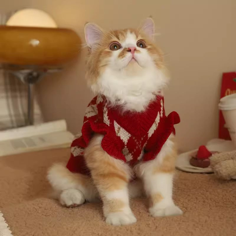 Cat Clothes Cute Pet Autumn And Winter