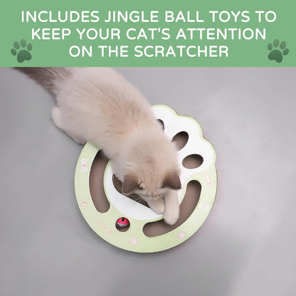 Cat Claw Scratch Pad Cat Round Cat Scratcher Cardboard Toys For Indoor Cats Cat Scratcher Toy Ball Track Cat Toys Cats Grinding Claw Protector For Couch Carpets Sofas