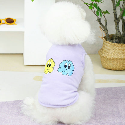 Pet Clothing Small And Medium-sized Pomeranian Bear Teddy Laughing Cloud Vest