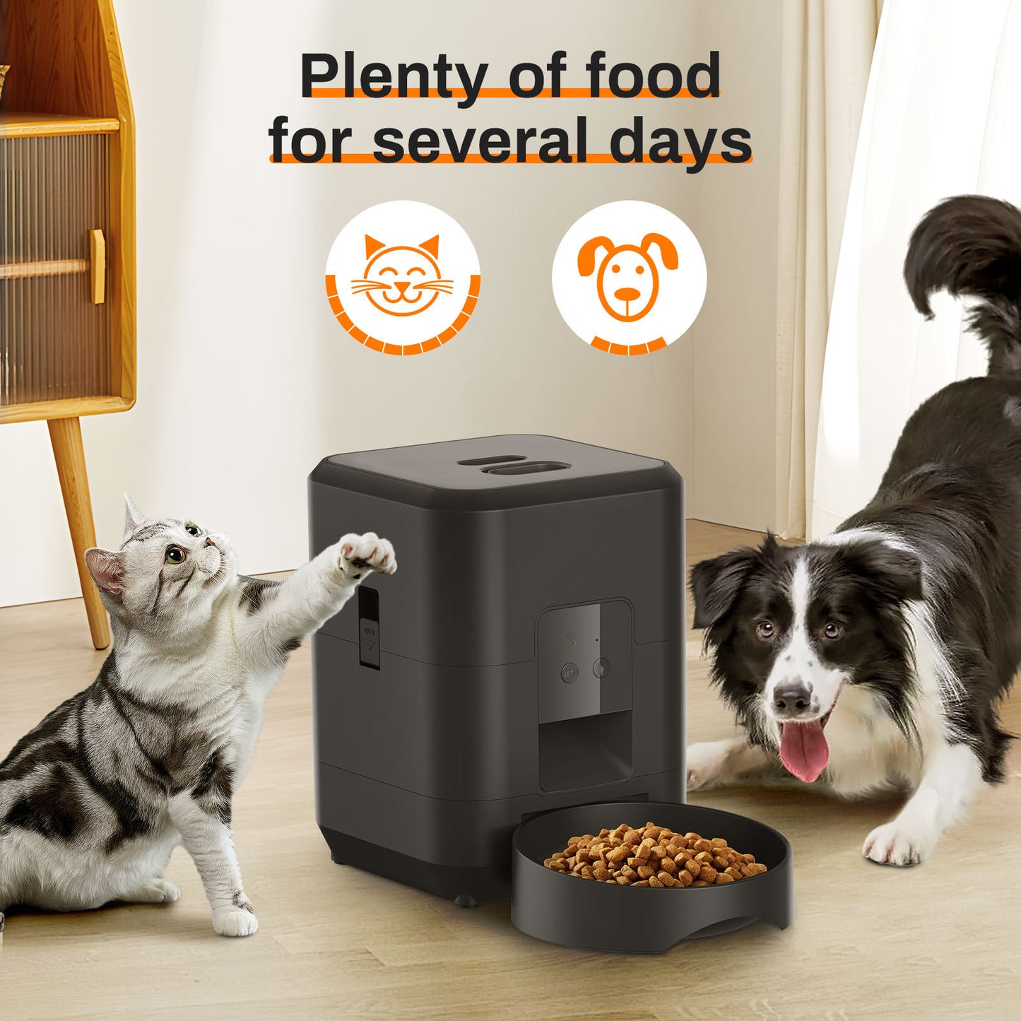 Pet Intelligent Timing Quantitative Remote Automatic Pet Feeder