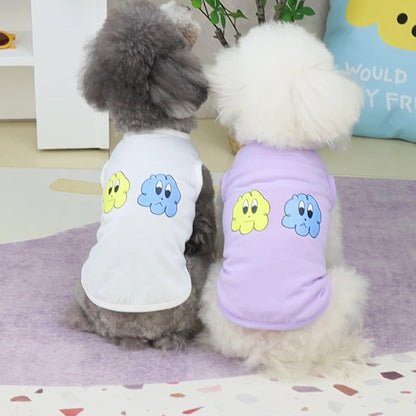 Pet Clothing Small And Medium-sized Pomeranian Bear Teddy Laughing Cloud Vest