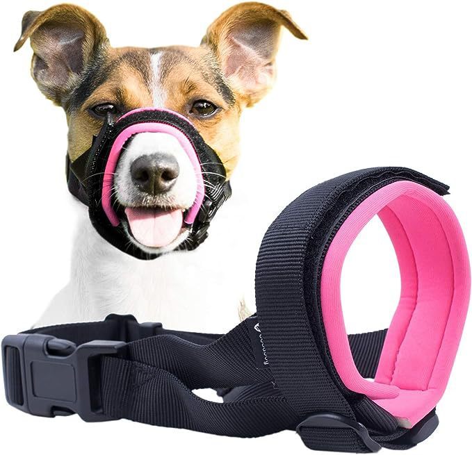 Pet Dog Mouth Cover More Sizes Muzzles Seam Dog Mouth Cover Breathable Anti-bark