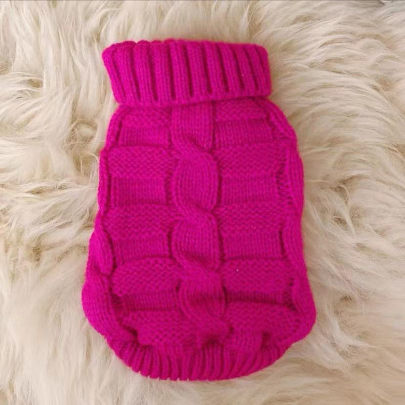 Cat Clothes Cat Pet Supplies Autumn Winter Knitted Sweater Cute Net Red